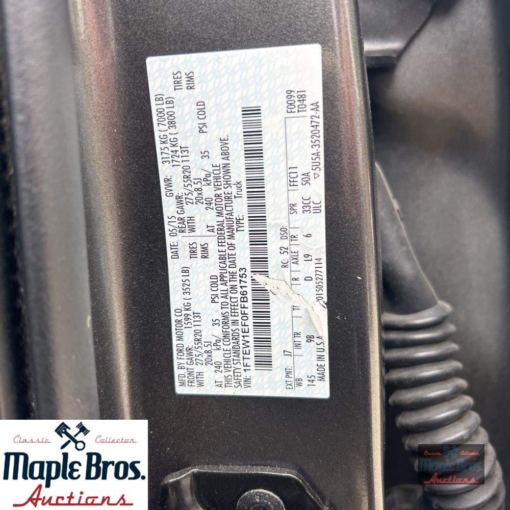 2015 Ford F-150 Platinum