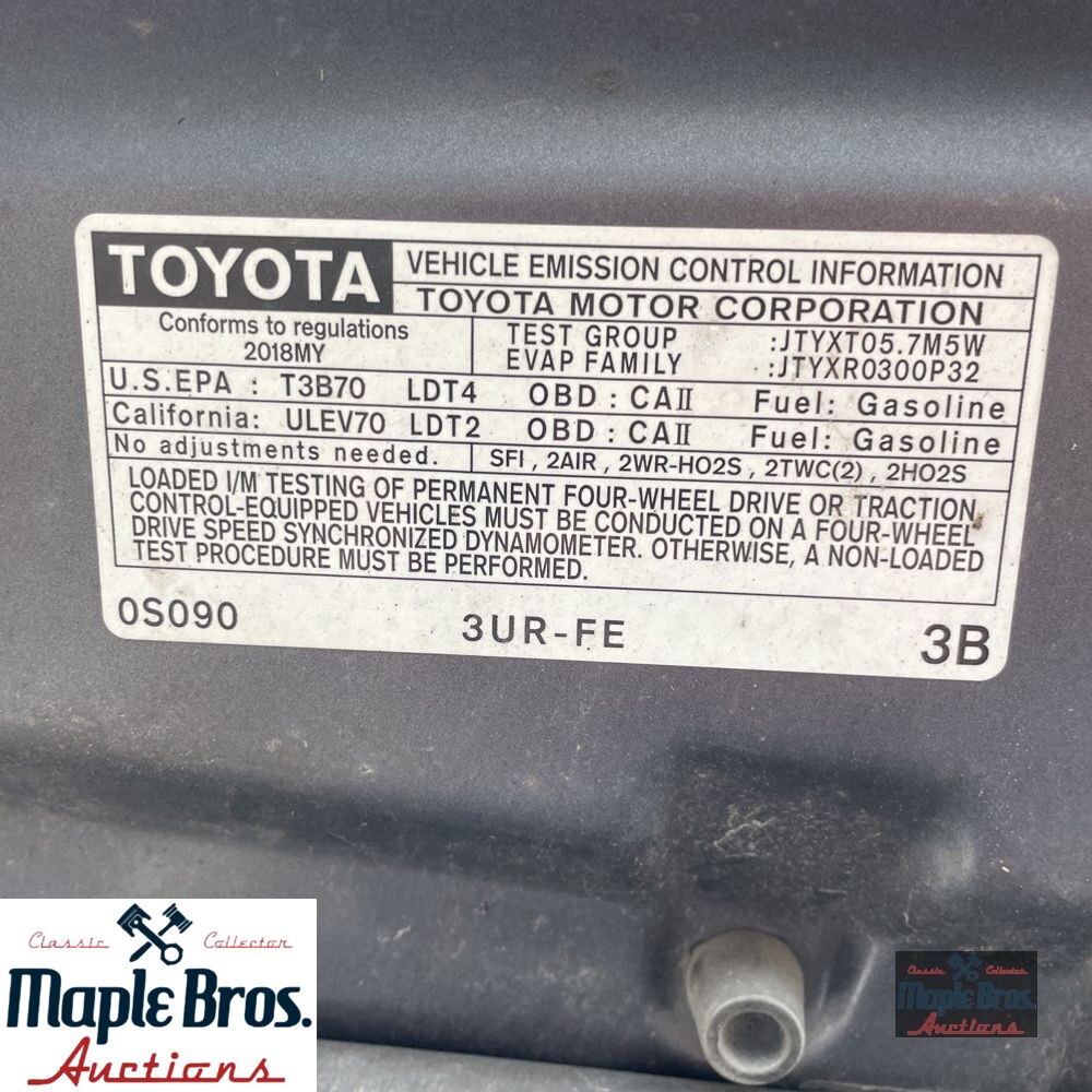 2018 Toyota Tundra SR5 Plus 5.7L V8
